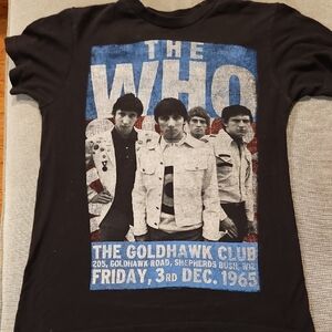 Black The Who Graphic T-Shirt